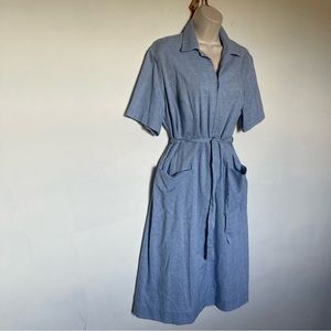 Vintage 60s Carolina Maid shirt diner dress (K)